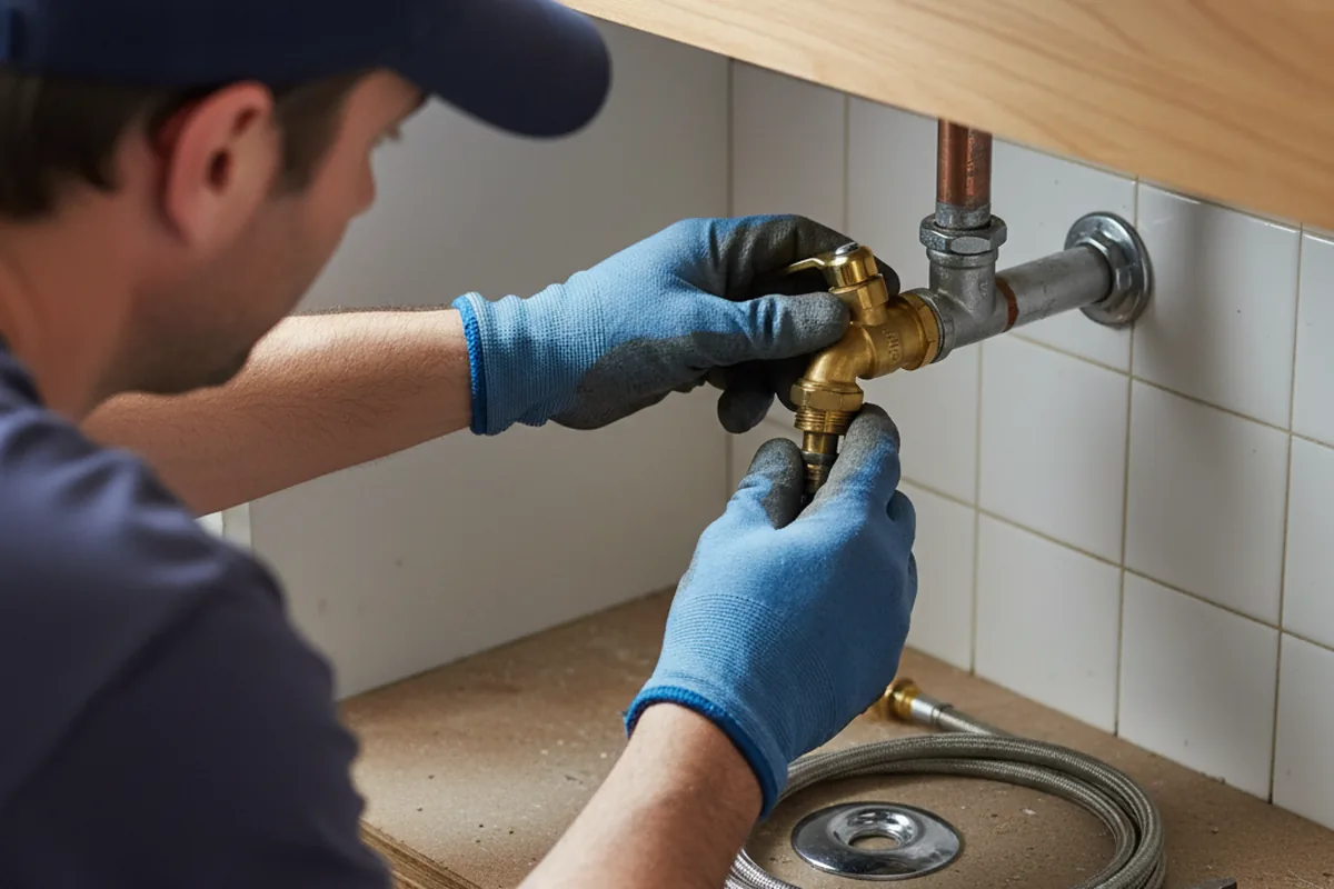Shutoff valve and fitting work during Repiping in Secretary